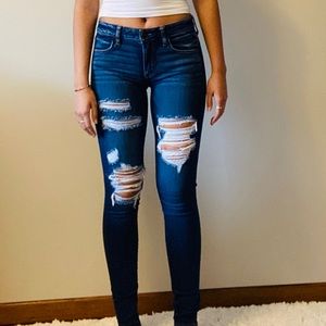 American Eagle Outfitters Distressed Skinny Jeans